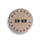 SIN-MIN Natural Deodorant Packaging Top of tube