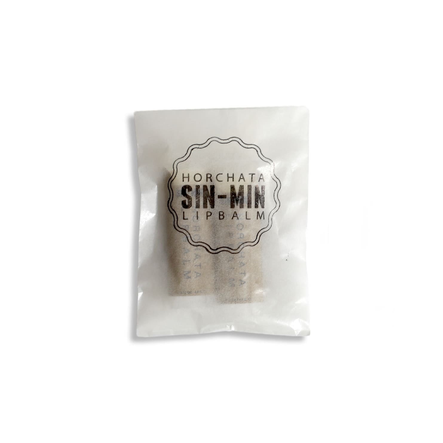 2-Pack of SIN-MIN Horchata Lip Balm in paper packaging
