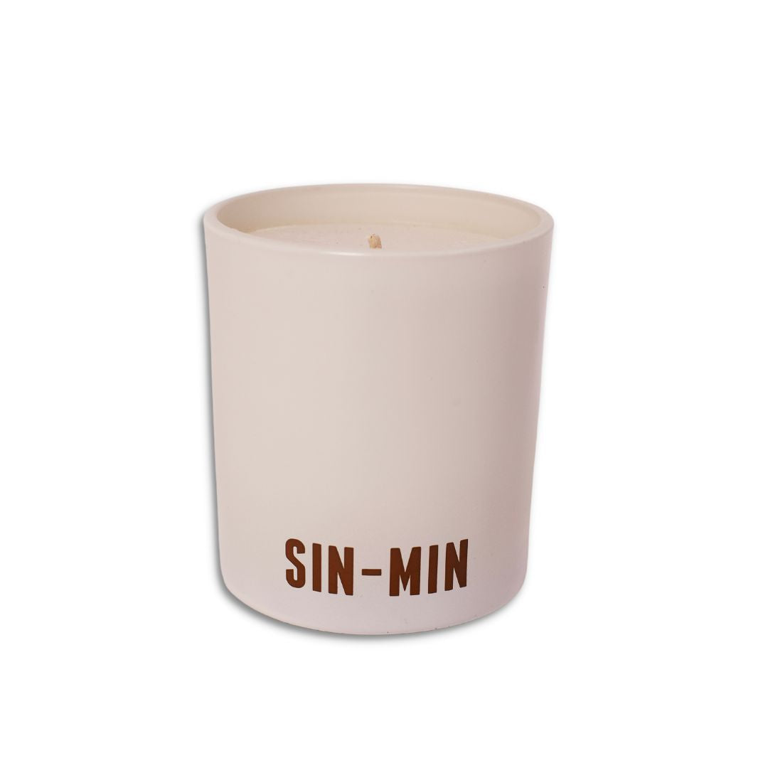 SIN-MIN Cocochata Candle Back View
