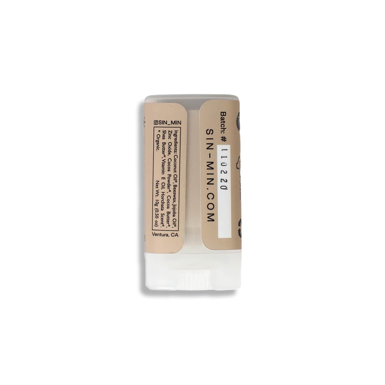 SIN-MIN Shade Packaging Back